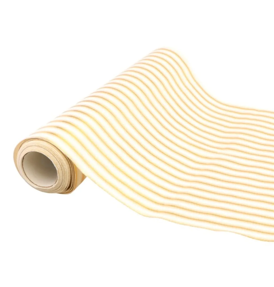 Velour Bordløber Hvid/Guld