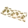Velour Guldblad Bordløber Creme