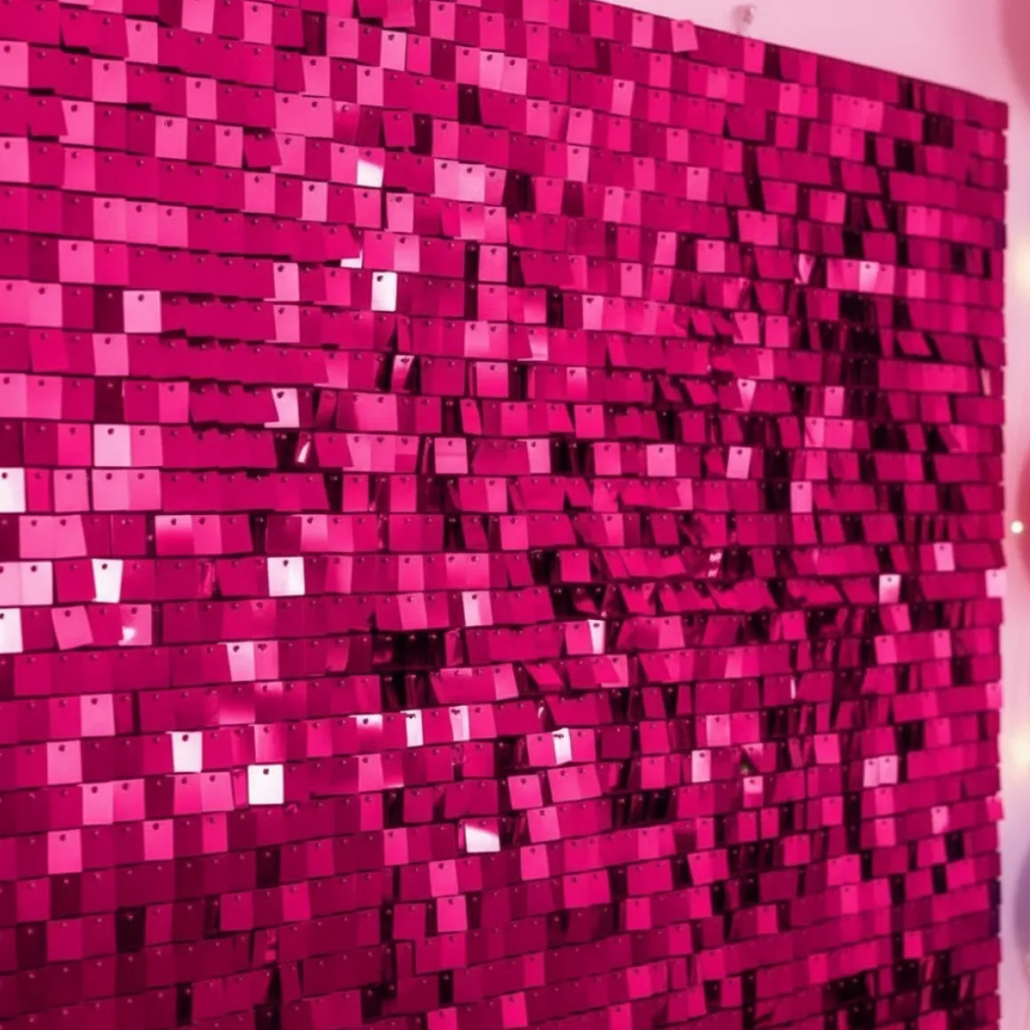 Vægpanel Metallisk Pink