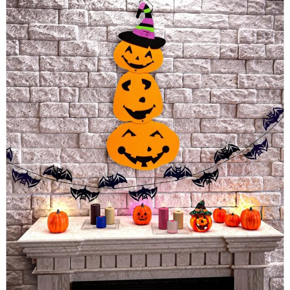 Vægpynt Halloween Græskar