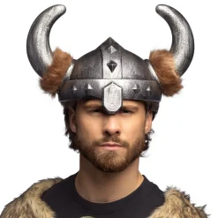 Vikinghjelm Med Aftagelige Horn