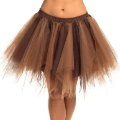 Vild Petticoat Nederdel Brun