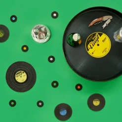 Vinyl Serveringsfad Sort