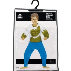 Vredt Monster Børnekostume Grøn