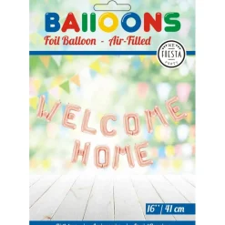 Welcome Home Folieballon Rosaguld