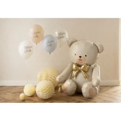 Welcome Baby Latexballoner Lyseblå/Hvid