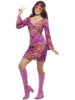 Woodstock Hippie Kjole Kostume