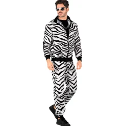 Zebra 80'er Træningsdragt Kostume