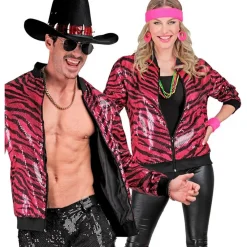 Zebra Paillet Bomberjakke Pink