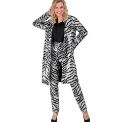 Zebra Pailletfrakke Sølv