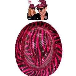 Zebrastribet Fedora Hat Pink