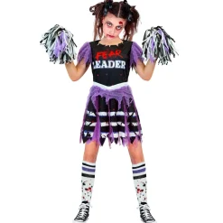 Zombie Cheerleader Børnekostume Lilla