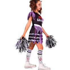 Zombie Cheerleader Børnekostume Lilla