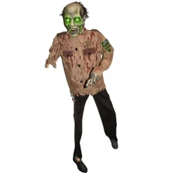 Zombie Politibetjent Halloweenfigur