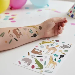 Zoo Party Falske Tatoveringer